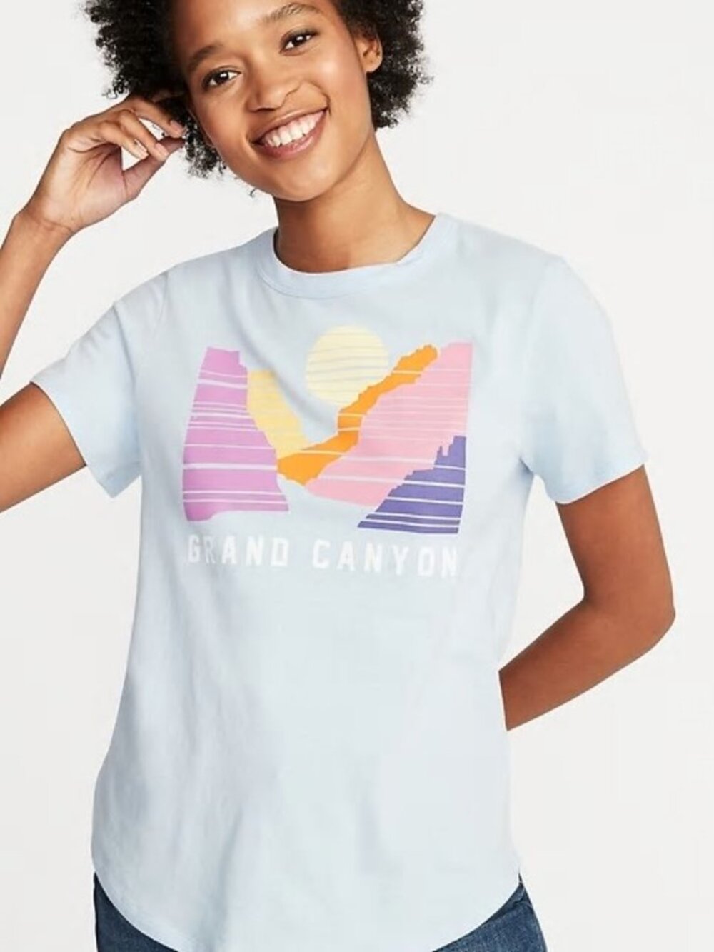 Old Navy Everywear Grand Canyon T-Shirt Scenic Graphic Short Sleeve Top Size XXL